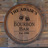 Personalized Barrel Head/Lazy Susan/Wall Hanging/Laser Engraved/Free Shipping