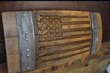 Patriotic Barrel Stave Signs - Laser Engraved Engraved/Free Shipping/Gifts/Home Decor