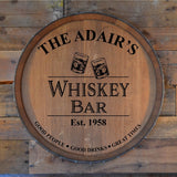 Personalized Barrel Head/Lazy Susan/Wall Hanging/Laser Engraved/Free Shipping