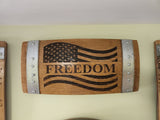 Patriotic Barrel Stave Signs - Laser Engraved Engraved/Free Shipping/Gifts/Home Decor