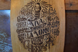 VIVA LA VINO Wine Barrel Stave Sign/Laser Engraved/Laser Engraving/Personalized/Wedding/Wall Art/Wall Hanging/Free Shipping