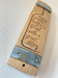 Wine Barrel Stave Sign - Empty Bottles