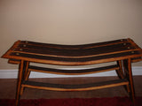 Wine Barrel Sweetheart Bench