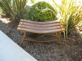 Wine Barrel Sweetheart Bench