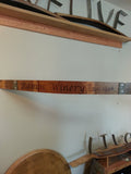 Custom Engraved Woodburned Wine Barrel Stave