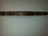 Custom Engraved Wood-burned Wine Barrel Stave