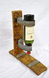 Single bottle Wine Barrel Stave Holder