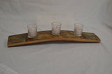 Wine Barrel Stave Votive Candle Holder