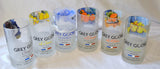 6 Grey Goose Tumbler drinking glasses