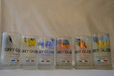 6 Grey Goose Tumbler Drinking Glasses