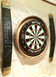 Barrel Head Dart Board Kit with 2 Chalkboard Stave Scorers (No Dart Board)