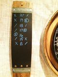 Wine Barrel Stave Chalkboard Dart Scorer