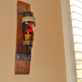 Wine Barrel Stave & Bottle Sconce