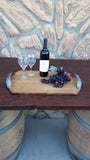 Wine Barrel Head Serving Tray or Cutting Board