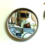Wine Barrel Head Wall Mirror