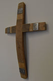 Wine Barrel Stave Wall Cross