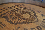 Personalized Reclaimed Wine Barrel Head: Lazy Susan or Wall Art