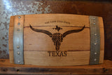 Texas The Lone Star State Wine Barrel Stave Sign