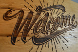 Welcome Wine Barrel Stave Sign