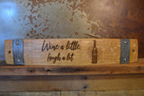 Fun Wine Barrel Stave Signs