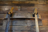 Personalized Wine Stave Double Guitar Holder