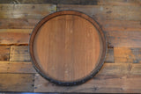 Personalized Reclaimed Wine Barrel Head: Lazy Susan/Wall Art