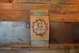 Personalized Family Monogram Wine Barrel Stave Sign