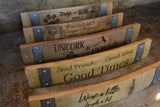 Wine Barrel Stave Signs