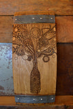 Wine Art Wall Piece Wine Barrel Stave Sign