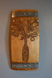 Wine Art Wall Piece Wine Barrel Stave Sign