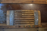 Distressed American Flag Wine Barrel Stave Sign