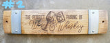 The Perfect Pairing of Wine & Whiskey Wine Barrel Stave Signs