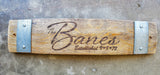 Wedding/Anniversary Wine Barrel Stave Signs