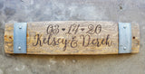 Wedding/Anniversary Wine Barrel Stave Signs