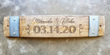 Wedding/Anniversary Wine Barrel Stave Signs