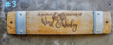 The Perfect Pairing of Wine & Whiskey Wine Barrel Stave Signs