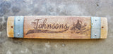 Wedding/Anniversary Wine Barrel Stave Signs