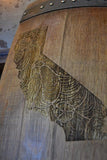 California Wine Barrel Stave Sign