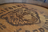 Personalized Reclaimed Wine Barrel Head: Lazy Susan/ Wall Clock/Wall Art