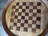 Laser Engraved Chess/Checker Board made from a Repurposed Napa Valley Wine Barrel