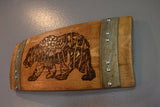 Wine Art Cali Bear Wine Barrel Stave Sign
