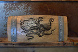 Wine Art Octopus Wine Barrel Stave Sign