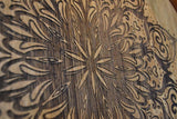 Mandala Custom Wine Barrel Head: Lazy Susan/Wall Art