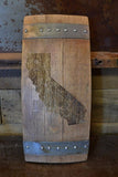 California Wine Barrel Stave Sign
