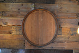 Personalized Family Monogram Reclaimed Wine Barrel Head: Lazy Susan/Wall Art