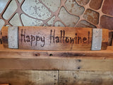 Halloween Wine Barrel Stave Signs