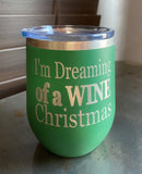 Holiday Wine Tumblers - VARIETY OF SAYINGS