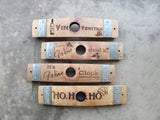 Bung Hole Collection Wine Barrel Stave Signs
