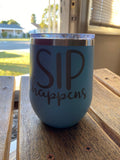 Custom Wine Saying Tumblers