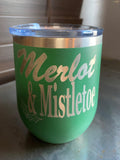 Holiday Wine Tumblers - VARIETY OF SAYINGS